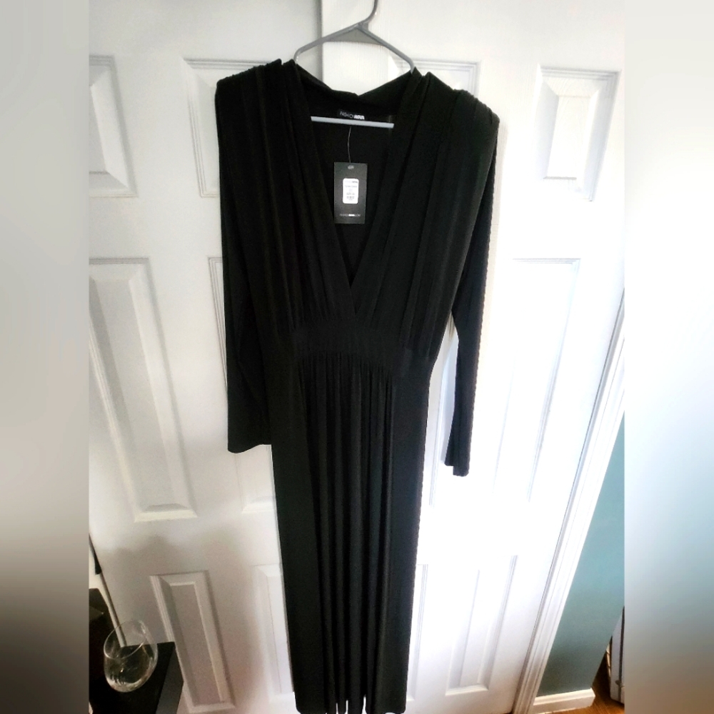 NWT 💋 Fashion Nova Curve Black Dinner Dress